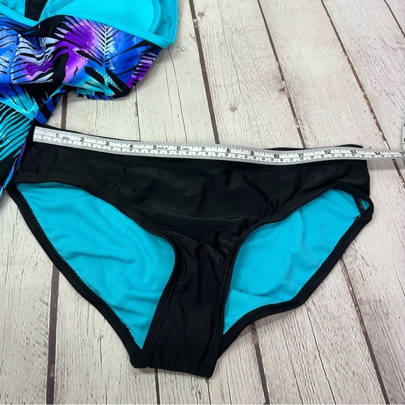 NWT ZeroXposur Shade Halter Tankini Top Bikini Bottoms Set - UPF 30+ sz XS blue - Picture 5 of 7